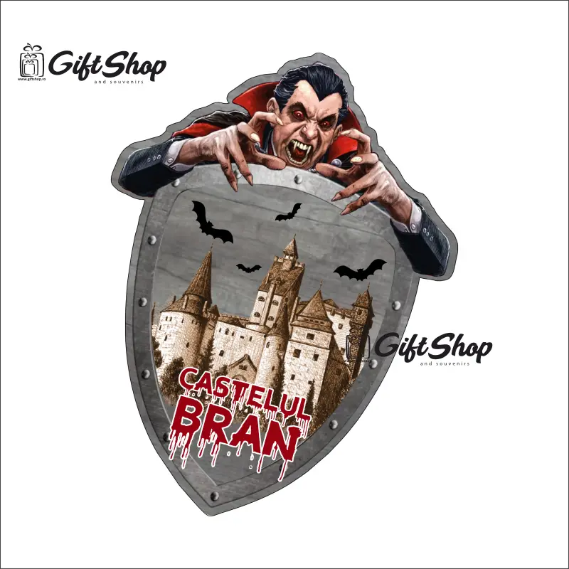 Castelul bran, dracula, romania, magnet frigider  mgs135